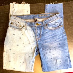 *SOLD* Gap star print 2-tone denim